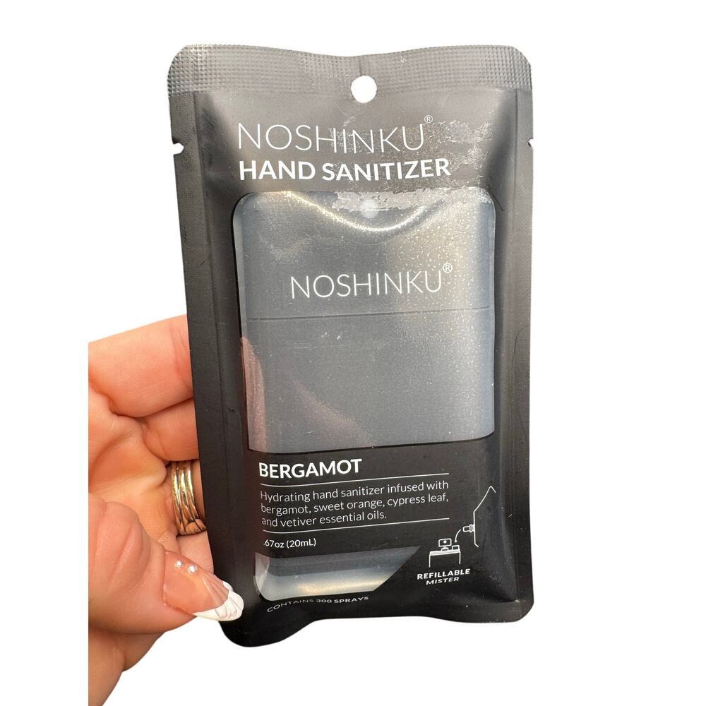 NWT Noshinku Hand Sanitizer Bergamont Refillable Mister